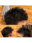 メンズ短髪ショート刈り上げラフスパイキー