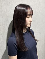 ラック(LUCK)&nbsp;ブラウン/船橋/くすみベージュ/細めハイライト