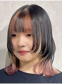 ウルフカット/デザインカラー/ブロックカラー