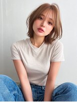 ライリー(riley) rileyワンカール外はねロブ×肌映えベージュ