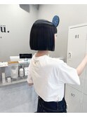切りっぱなしボブ