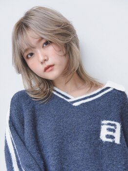 最旬トレンドカラーも☆人気の艶カラー、ケアブリーチ使用◎ダメージレスで周りに自慢したくなる髪色に♪