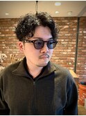 メンズカットツイスパシャドウパーマ