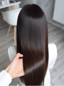 艶髪/髪質改善/暗髪/ブルベカラー/ダークモカブラウン