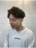 メンズカットテーパーフェードスキンフェードツイストスパイラル