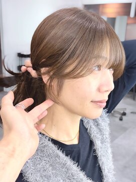 ビューエヒメ(VIEW EHIME) 小顔黒髪レイヤーカット×アッシュカラー20代30代40代