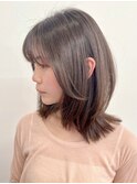 【松戸アイダ】ミディアムレイヤー/長めくびれヘア/20代30代40代
