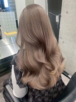 サンクプロジェクト(cinq PROJECT) 原宿ブリーチダブルカラーミルクティーグレージュグレーアッシュ