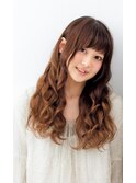 「憧れパーマスタイル☆と人気!」ナチュラルsweetロングウェーブ