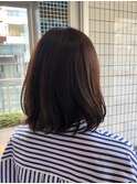 マットアッシュ×のばしかけミディアムボブ♪