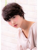 ソア 武蔵小杉(SOAR) グラデーションカラー&小顔ダブルバングのワンサイドショート