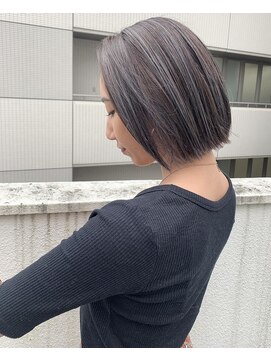 バレッタ (Barrette) ブルーグレーハイライト×グレージュ