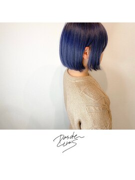 パドトロワ(Pas de trois) 新潟×ブルー×ミニボブ×春カラー