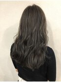 グレージュ/セミロング