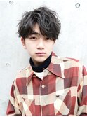 メンズマッシュツイストスパイラルパーマツーブロックメンズヘア
