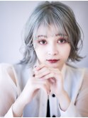 ハイトーングレーアッシュ×肩ボブ