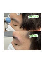 ザ パーム(THE PERM)&nbsp;時短アイブロウ_センターパート, サイドパート,韓国マッシュ