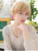 ブロンドカラー外国人風マッシュショートTb4大宮10代20代30代