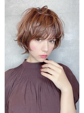 リークフー(Ree cu fuu) 大人かわいいココアブラウンのショートマッシュウルフ♪