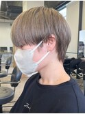 マッシュカラーブリーチメンズメンズカラーツーブロック