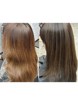 頭皮や髪に優しいダメージレスで自然な仕上がり！気になる白髪もしっかりカバー◎艶のある憧れの大人女性へ