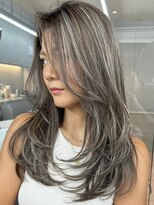 オルブライト(Albright)&nbsp;ミルクティーベージュ縮毛矯正レイヤーカット髪質改善