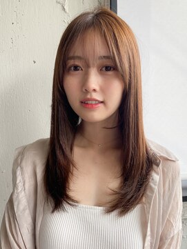 エトラ 渋谷店(etora) 前髪 ネビージュ ボブルフ 黒髪 ワンレン 小顔 "