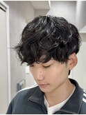 シャドウパーマ/ニュアンスパーマ/ダークアッシュ/韓国マッシュ