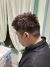 【メンズメニュープラン】 カット＋カラー＋ショートヘッドスパ