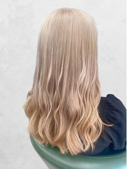 ヘアー アンド ビューティー ザ エフ 西尾店(Hair Beauty the F)の写真/透明感のあるカラーがしたい!でもブリーチはしたくない…。そんな想いの方にピッタリなカラー取扱中です☆
