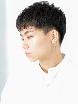 メンズヘア ビーセカンド 草加店(MENS HAIR B-2) 20代30代ブラック学生ナチュラルフェードスタイルe草加!