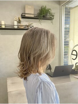 ミルクティーベージュ×レイヤー