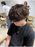 シャドウパーマ フェザーパーマ センターパート