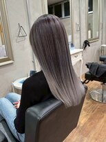 ヘアプレイスソル (HAIR PLACE SoL)&nbsp;バレイヤージュ/グレージュカラー/ストレートヘア