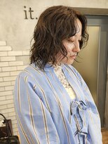 イット(it.) it. YUI オリーブグレージュ レイヤーパーマ