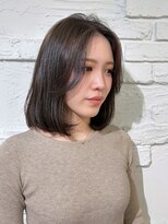 レーヴバイキートス(REVE by kiitos)&nbsp;透ける寒色ブラウン×かきあげ前髪で大人っぽく