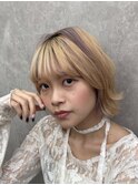 ☆ハイトーンボブ×デザインカラー