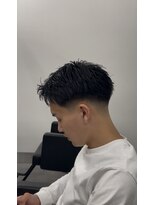 ノイセル 心斎橋(Noisyle) MEN’S/リバースセンターパート/ニュアンスパーマ/心斎橋S