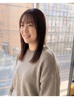 零秒女髪 千里丘店 上品な大人女性向けの艶髪ストレートミディアム髪質改善艶感