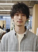 メンズショート サーフカールパーマ シャドウパーマ