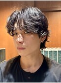 毛流れニュアンスパーマ