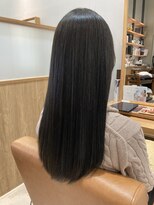 スーリール 福岡別府店(Sourire)&nbsp;髪質改善酸性ストレート　ダークグレーカラースタイル