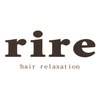 ヘアリラクゼーション リール(hair relaxation rire)のお店ロゴ