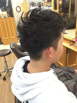 ルークス 中央林間(LOOOKS) パーマでキメる質感・動き メンズパーマスタイル