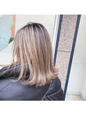 グレージュ、バレイヤージュ、ハイライト、シャドールーツ