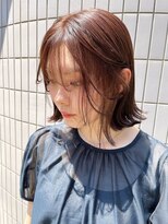 パール(PEAR+L)&nbsp;ナチュラルな可愛いさを。シースルーピンクボブ