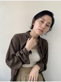 ウェットスタイリングショートボブ