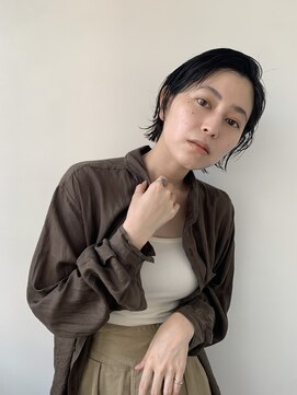 ハニーマスタード(HONEY MUSTARD) ウェットスタイリングショートボブ