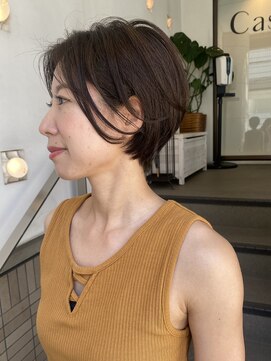 ヘアアンドメイク スタジオ ミムロ(HAIR&MAKE STUDIO MIMURO) 前下がりショート