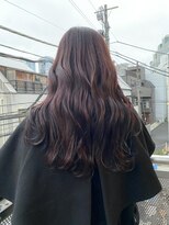 アルカナ 明治神宮前原宿(ARCANA)&nbsp;グレーベージュ レイヤーロング 前髪パーマ アッシュブラック